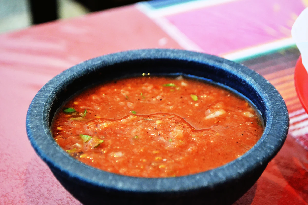 Bowls of salsa